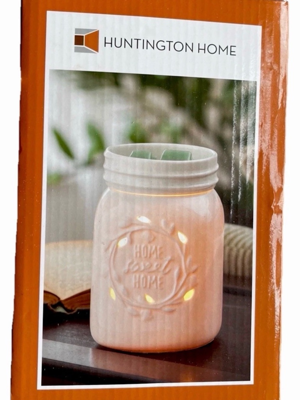 Huntington Home Electric Wax Melt Warmer Mason Jar Ceramic Burner
